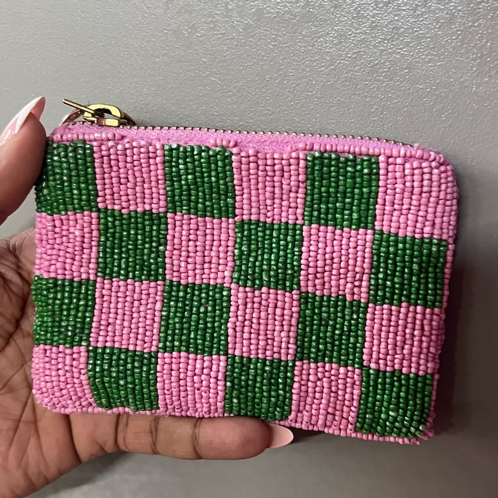 Anthropologie beaded‎ coin purse
